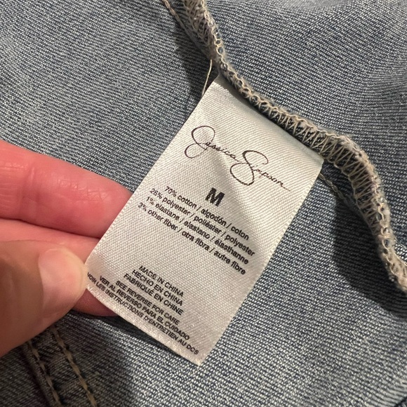 Jessica Simpson Stretch Jean Jacket Medium Wash Size M - Picture 9 of 15